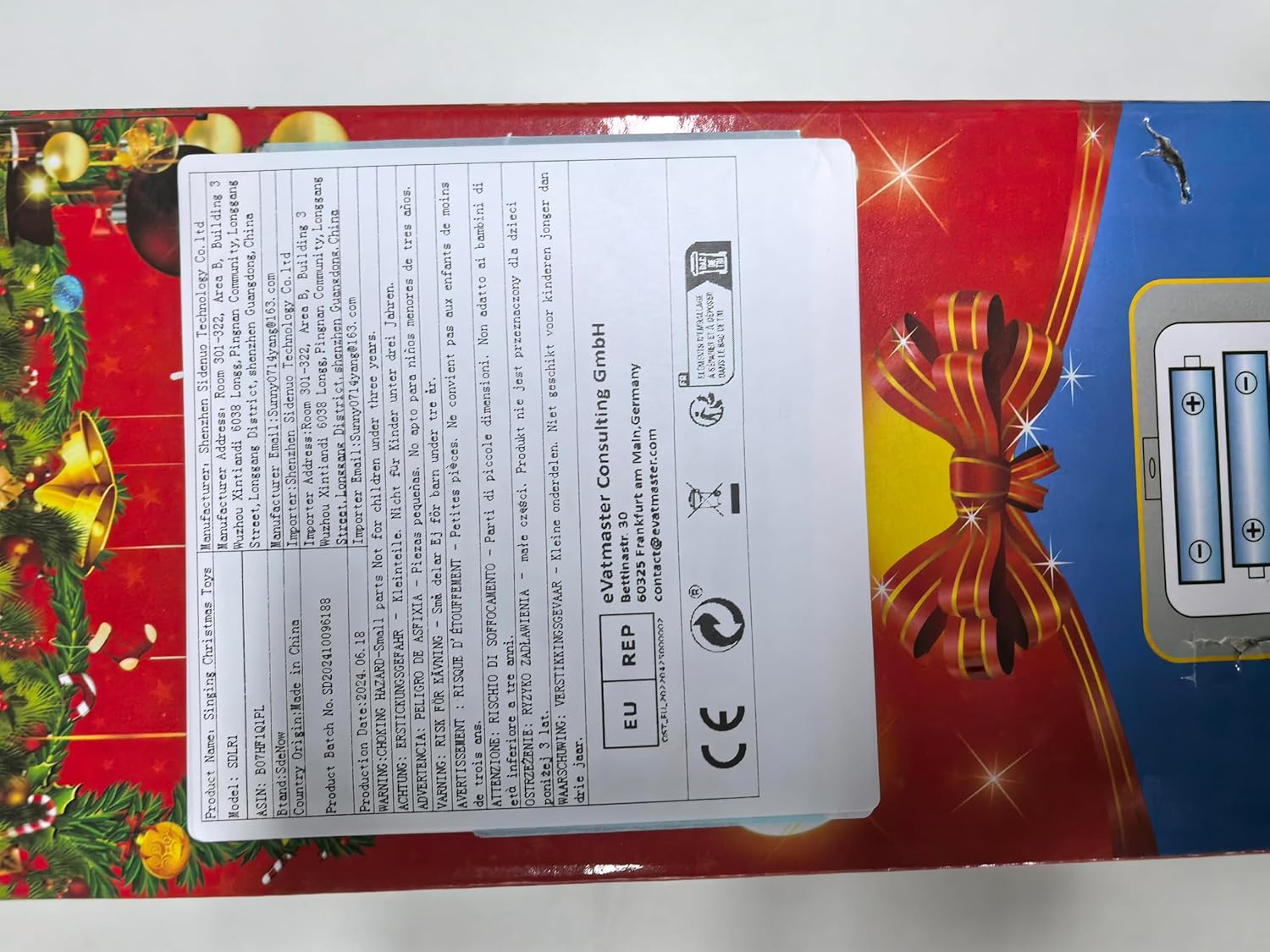 Танцующий Санта-Клаус (Тверк), Санта трясущий попой, Музыкальная анимированная новогодняя игрушка для детей (Поет на английском)